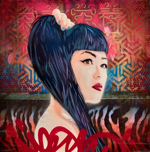 Determined by Troika - Varnished Original Painting on Box Canvas